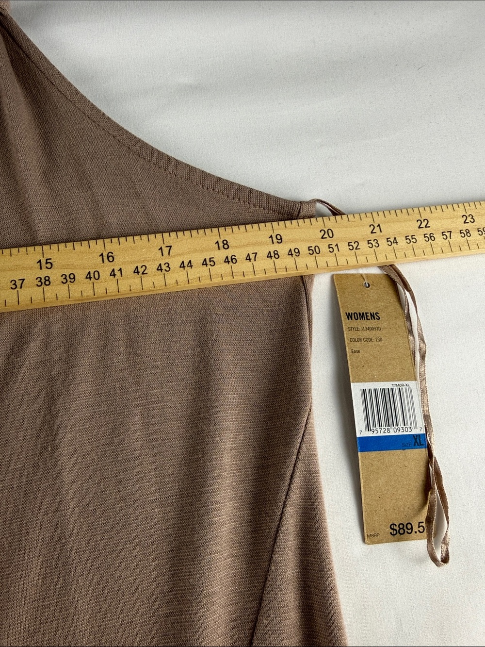 DKNY Maxi Tank Dress Brown Sleeveless Women's XL NWT - Picture 4 of 7